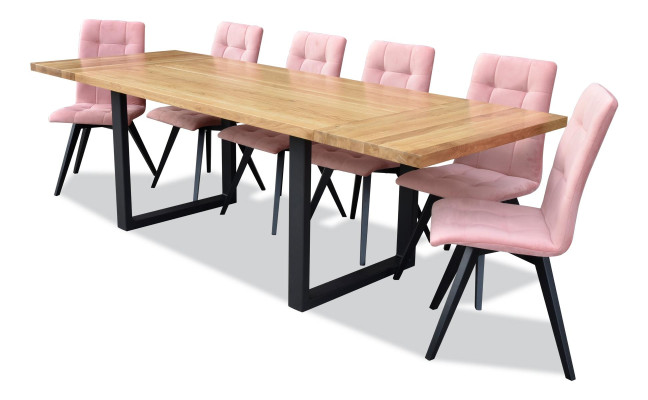 Eettafel 6x stoelen Klassieke eetkamerset 7-delige set Rechthoekige tafel Stoel
