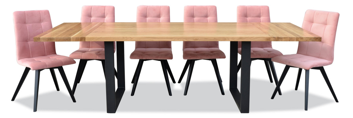 Eettafel 6x stoelen Klassieke eetkamerset 7-delige set Rechthoekige tafel Stoel