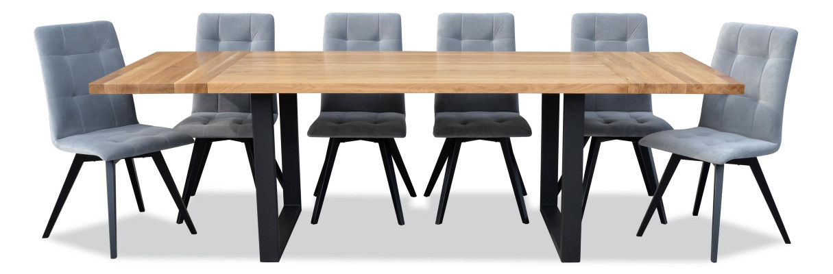 Eettafel 6x stoelen Klassieke set Eetkamer 7-delig Rechthoekige tafel Stoel