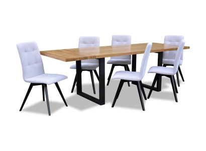 Eetkamer Houten Tafel Ontwerp Woonkamerset Bankstel Klassiek Meubilair 7-delig Nieuw