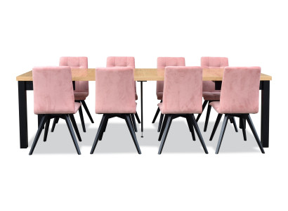 Moderne eetkamer meubels Eettafel + 6 stoelen Complete set 7-delig Setgroep