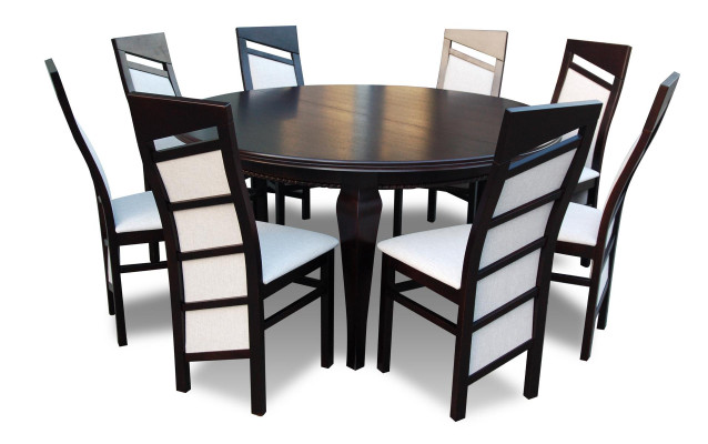 Eettafel + 8 stoelen eetkamerset Eethoek Klassieke tafel 9-delig stoel tafels
