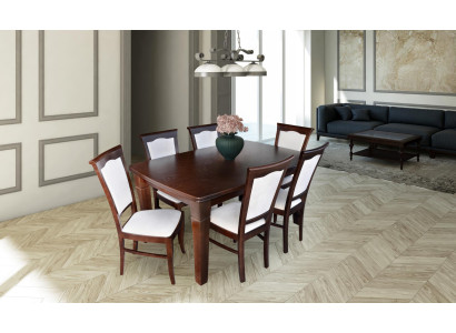 Complete eetkamerset 7-delige eetkamerset Moderne tafel 6x stoelen stoel