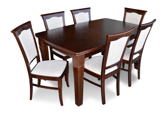 Complete eetkamerset 7-delige eetkamerset Moderne tafel 6x stoelen stoel