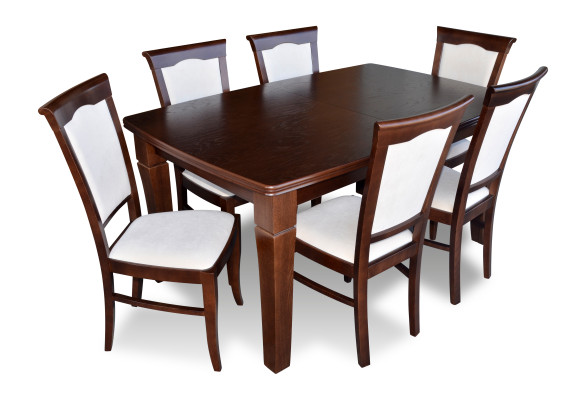 Ontwerptafel + 6 stoelsets Volledige woonkamer eetkamer