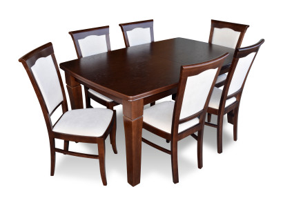 Ontwerptafel + 6 stoelsets Volledige woonkamer eetkamer