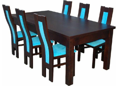 Eettafel + 6 stoelen Eetkamerstoel set Eetgroep Moderne tafel Tafels Nieuw