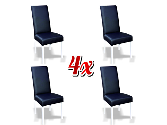 Modern houten stoel woonkamerset 4x stoel elegant luxe nieuw