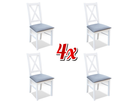 Eetkamer leuning gestoffeerde stoelen set compleet K22 4x designerstoel set