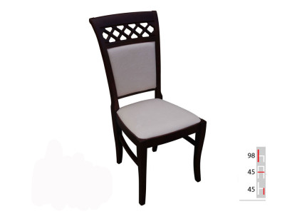 MASSIEFHOUTEN EETKAMERSTOEL ONTWERP LEDEREN STOEL STOELEN EETKAMERSTOELEN K52