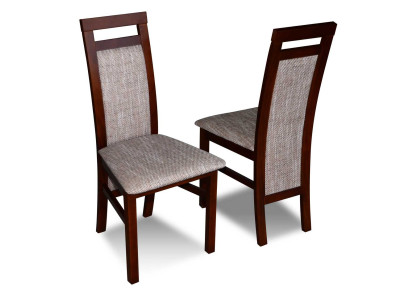 Stoel zonder armleuningen Fauteuil Bekleding Hout Stof Houten Stoel Nieuw