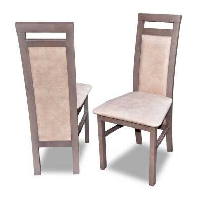 Stoel zonder armleuningen Fauteuil Bekleding Hout Stof Houten Stoel Nieuw