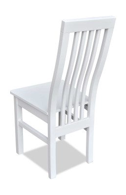 Klassieke stoelen, ontwerper eetkamerstoel, luxe witte houten stoel.