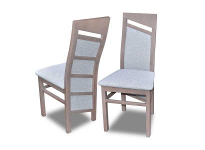Massief houten eetkamerstoel ontwerper textiel stoel stoelen eetkamerstoelen K61!