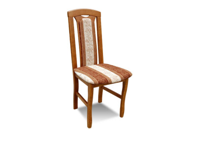 Stoel zonder armleuning Eetkamerstoel Hout Stof Eetkamer Design Fauteuil