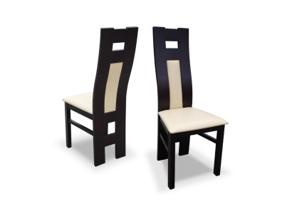 Houten stoel set 1x Massief houten stoel Eetkamerstoel Designer stoelen Eetkamerstoelen