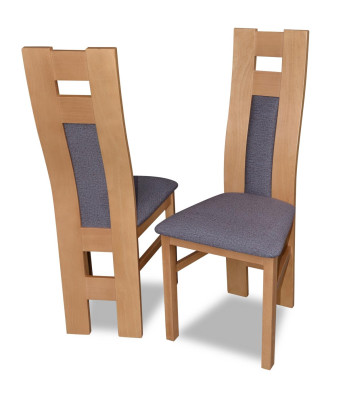 Houten stoel set 1x Massief houten stoel Eetkamerstoel Designer stoelen Eetkamerstoelen