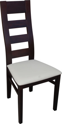 Textiel 1x massief houten eetkamerstoel houten gestoffeerde stoel horeca eetkamer.