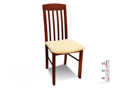 Massief houten eetkamerstoel Ontwerper leren stoel Decoratieve stoelen