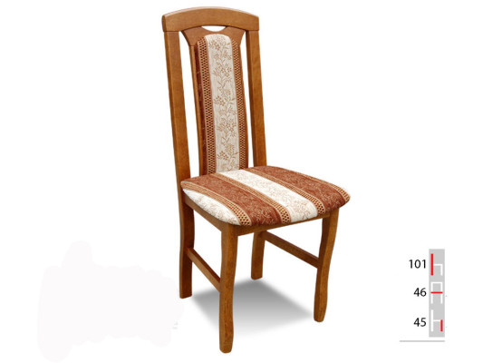 MASSIEF HOUTEN STOEL HOUTEN DESIGNER STOEL EETKAMERSTOEL KLASSIEK BEIGE DECORATIEF