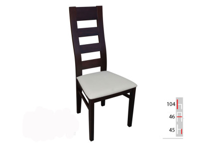 Massief houten stoel Eetkamerstoel Designer leren stoel Stoelen Eetkamerstoelen K47