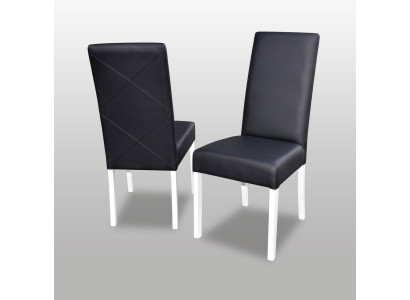 Luxe design gestoffeerde stoel stoelen zit rug kantoor eetkamer massief hout