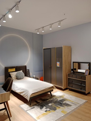 Stilove slaapkamerset ontwerp jeugdkamer meubels bed + nachtkastje
