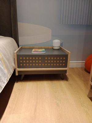 Stilove slaapkamerset ontwerp jeugdkamer meubels bed + nachtkastje