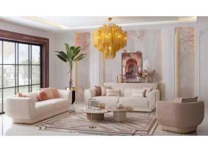Sofa set 3+3+1 zitbank zitkussen design luxe meubels nieuw
