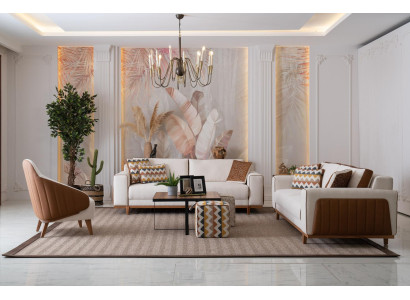 Stijlvol bankstel 3+2+1 zit fauteuil Hoogwaardige meubels Luxe ontwerpen