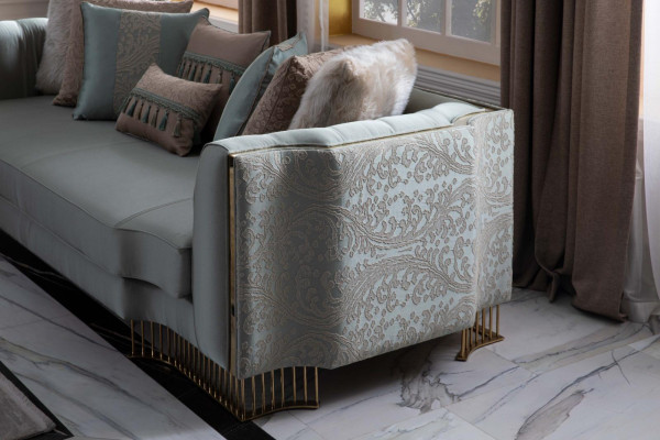 Turkooise bankstel Driepersoonsbank Meubels Bank Elegante villa inrichting
