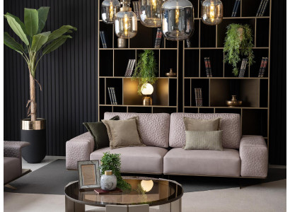 Driepersoonsbanken Roze Woonkamerbanken Bank 256cm Grote bank xxl stof