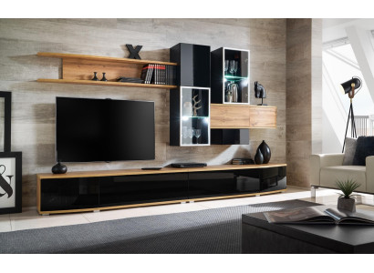 Ontwerper woonkamer Modern Design Woonkamer Luxe meubels Wandplanken Nieuw