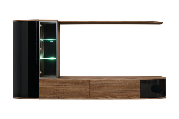 Woonwand Set Luxe Woonkamer TV Stand Hout Wandplank Wandkast Nieuw