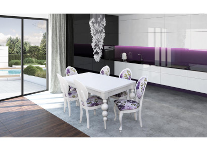 Eettafel 6x stoelen eetgroep eetkamerset Klassieke tafel 7-delige set stoel nieuw