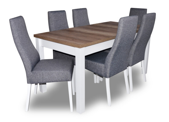Ontwerp tafel + 6 stoelen eetkamer set stoel set eetkamer tafels