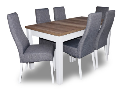Ontwerp tafel + 6 stoelen eetkamer set stoel set eetkamer tafels