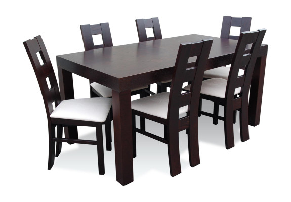 Klassieke eetkamermeubelen Eetkamerset Armstoel Tafel Groep 7-delige set Klassiek