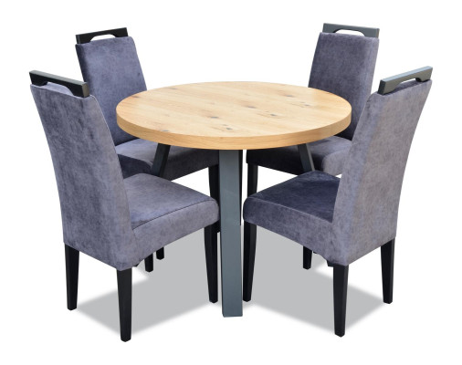 Eettafel 4 x stoelen eetkamer set eetgroep Moderne stoelen tafel tafels 5-delig.