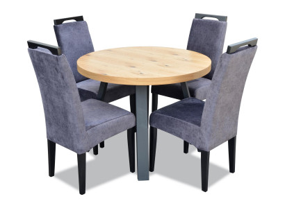 Eettafel 4 x stoelen eetkamer set eetgroep Moderne stoelen tafel tafels 5-delig.