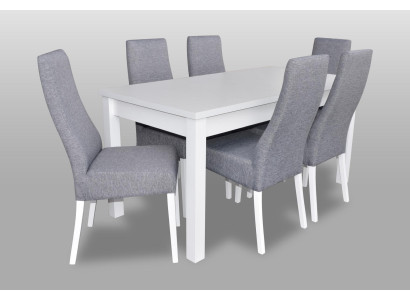 Compleet Set Eettafel 6x Stoelen Eetkamer Eetgroep Hout Tafels 7-delig Nieuw