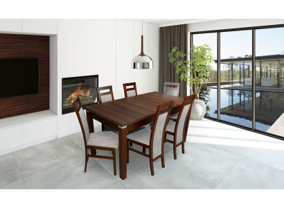 Tafel + 6 stoelen Design Eetkamer Set Stoel Set Eetsets Tafels