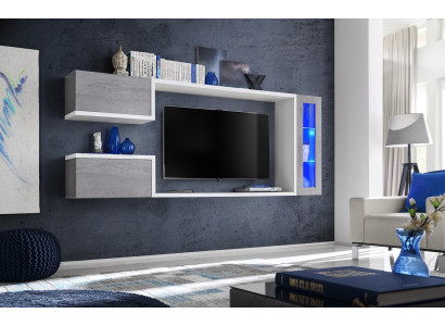 Woonkamer set designer meubilair wandkast modern hout planken nieuw