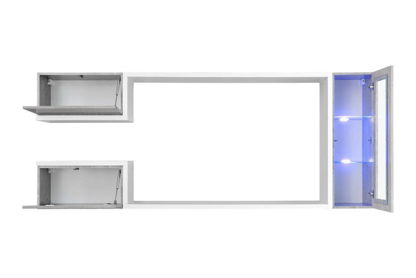 Woonkamer set designer meubilair wandkast modern hout planken nieuw