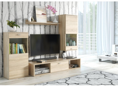 Woonkamermeubel Moderne vitrine TV-standaard Woonkamer wandplanken Nieuw