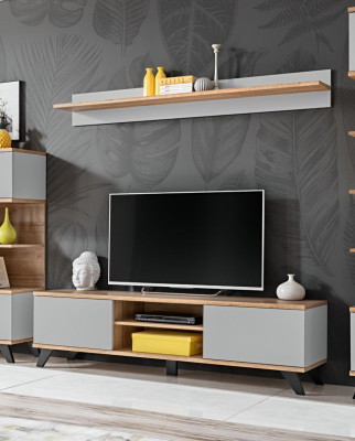 Woonkamer luxe set tv-standaard modern rek meubilair hout ontwerper