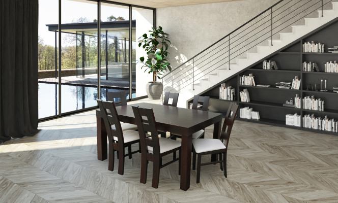 Ontwerptafel + 6 stoelen decor sets Compleet woonkamer eetkamer