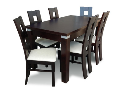 Eetset Eettafel 6 x Stoel Set Meubilair Tafel Eetgroep 7-delig Tafels Nieuw