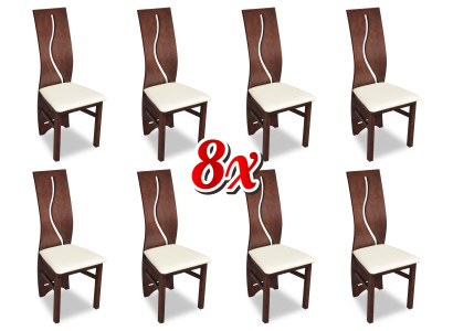 Garnituur Fauteuil Compleet Nieuw 8x Stoelen Stoel Bekleding Modern Set Ontwerp Leuning