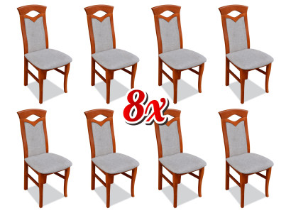 Eetkamerstoel hout gestoffeerde stoelen eetkamer 8x massief houten fauteuils meubels